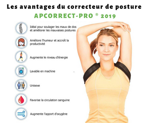 Correcteur de Posture APCORRECT-PRO 2019 ® / (Unisexe)
